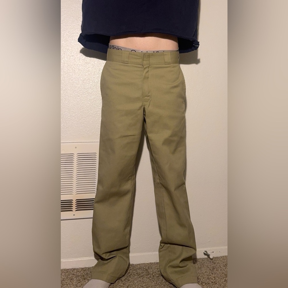 Dickies Tan Straight-Leg Chinos